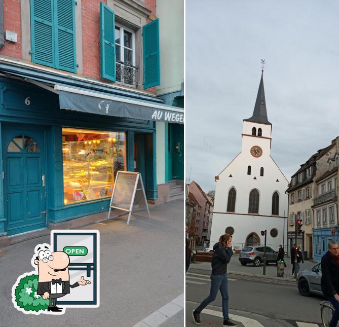 L'extérieur de Boulangerie Pâtisserie "Au Wegele"