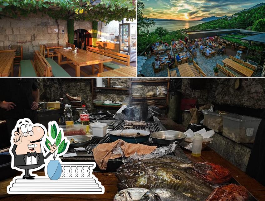La foto della esterno e cibo di Restaurant Galinac