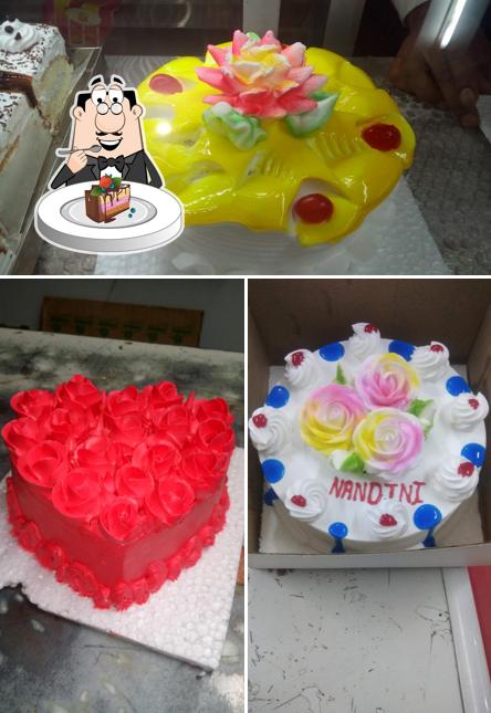 Look at the photo of OM Bakery Best Bakery In Jhansi Online Cake Delivery Party Cake Birthday Cake Anniversary Cake Customise Cake