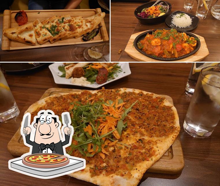 Order pizza at Anatolian Palace Turkish Mediterranean Grill Restaurant