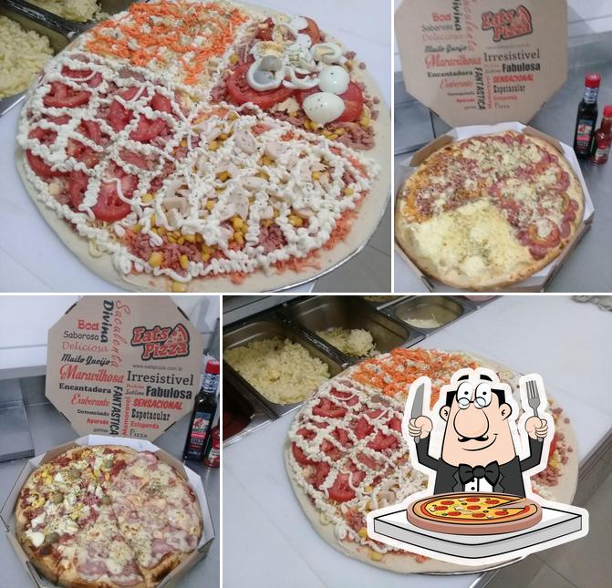 Peça diferentes variedades de pizza