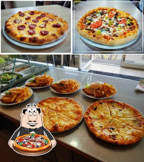 Prenez différents types de pizzas