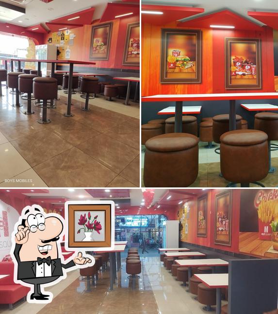 The interior of Heatsquare Restaurant Tiruppur