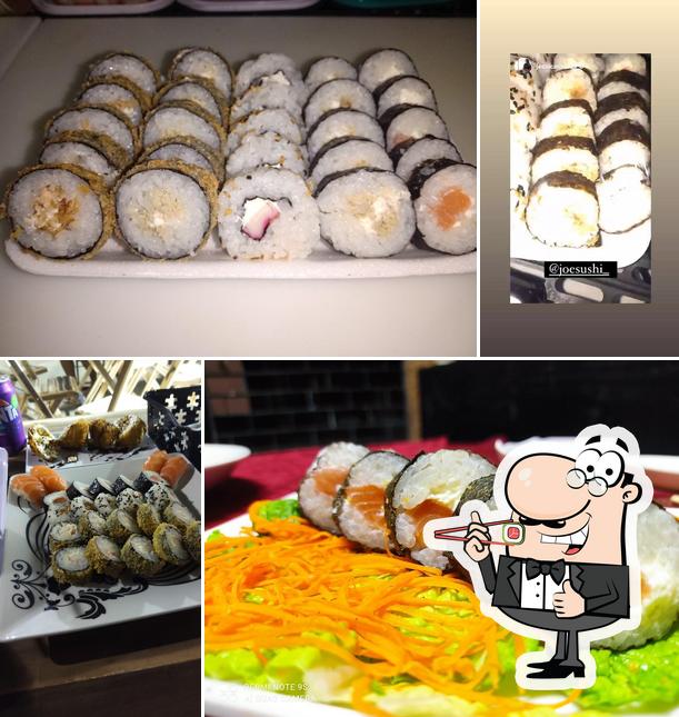 Prove diferentes opções de sushi