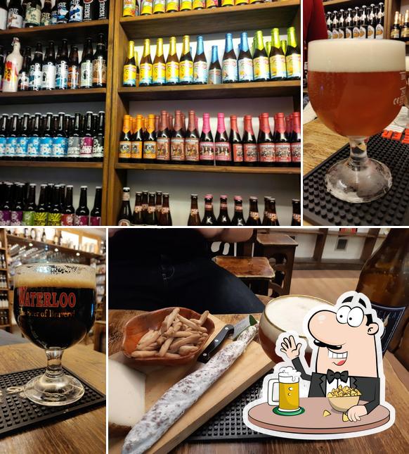 Vous pouvez prendre une pinte de bière blonde ou brune