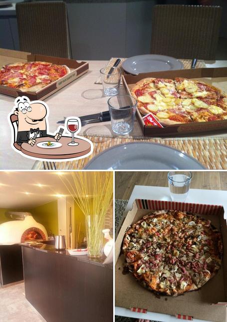 Посмотрите на это фото, где видны еда и внутреннее оформление в Pizza Borsalino