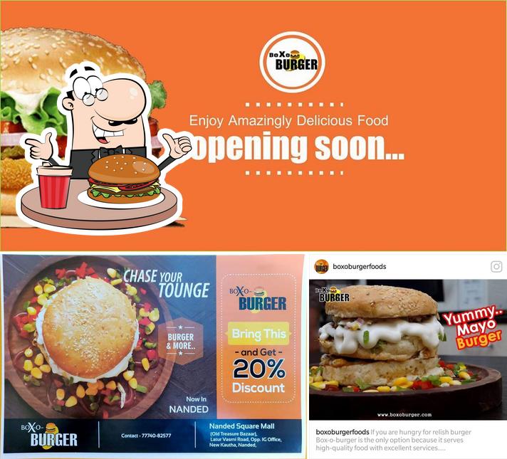 Try out a burger at Sips-n-bites