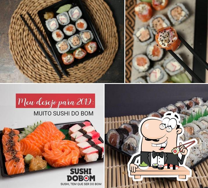 Experimente diferentes opções de sushi