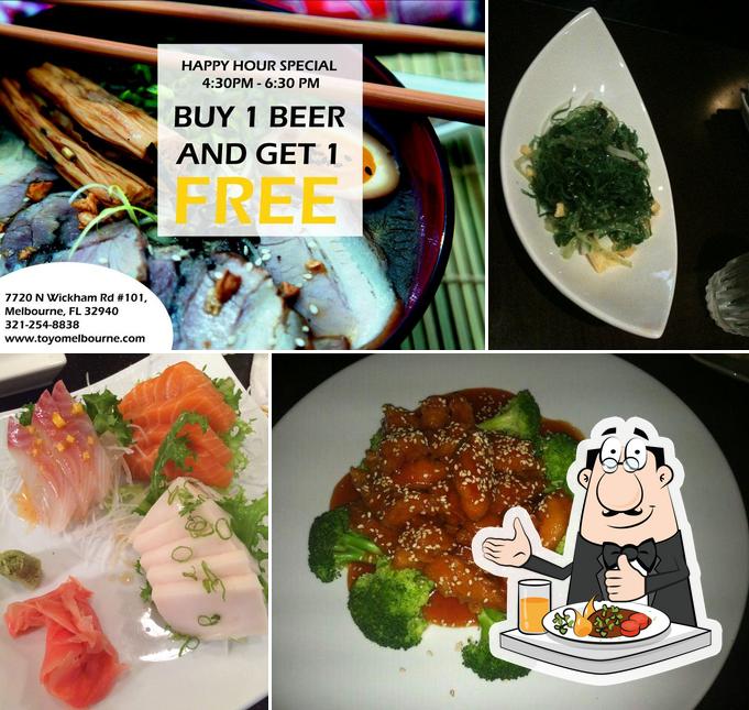 Food at Toyo Sushi & Asian Cuisine
