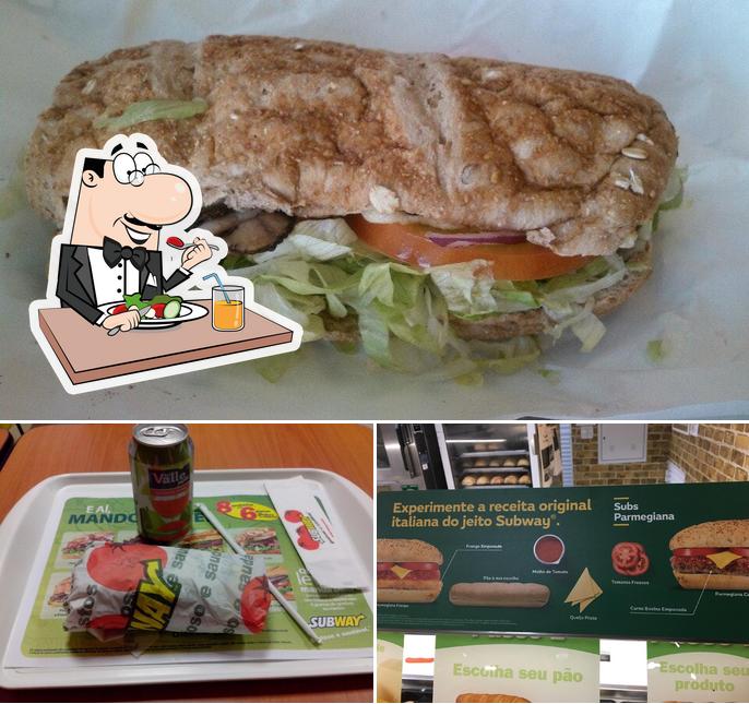 Confira a imagem apresentando comida e cerveja no Subway