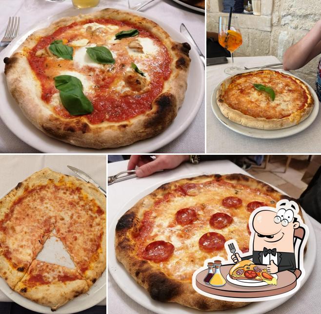 A Trattoria Pizzeria Da Zi Ottavio, puoi ordinare una bella pizza