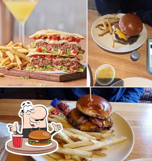 Try out a burger at Applebee's Grill + Bar