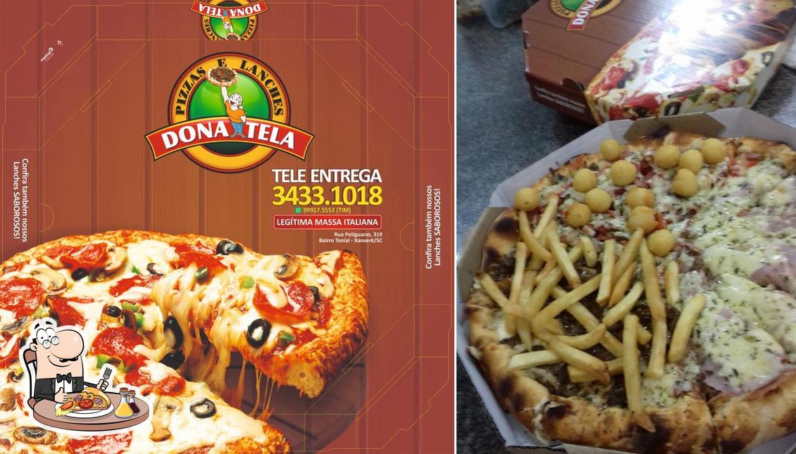 Experimente pizza no Donatela Pizzaria