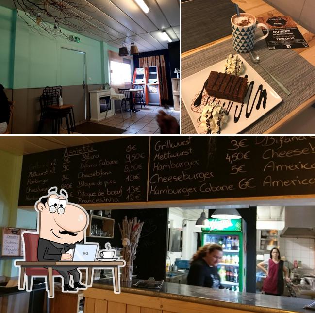 Installez-vous à l'une des tables de Cabane Kitchen
