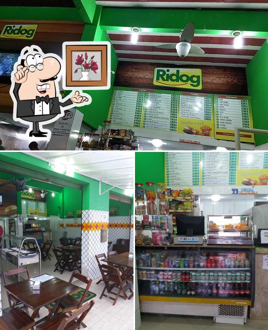 O interior do Ridog Lanches