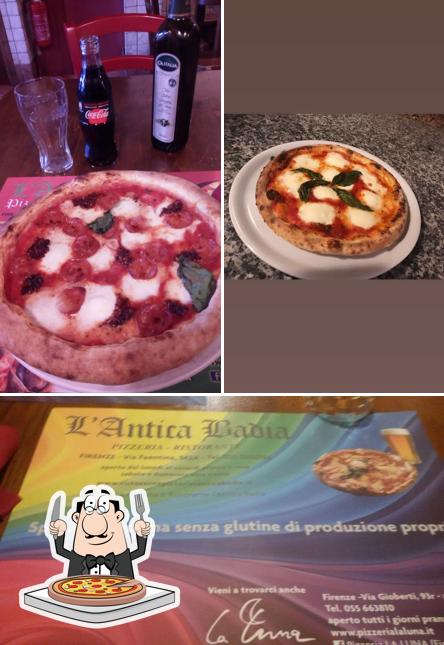 Ordina una pizza a L'Antica Badia Ristorante Pizzeria