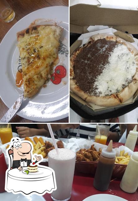Pizzaria Por Do Sol oferece uma variedade de pratos doces