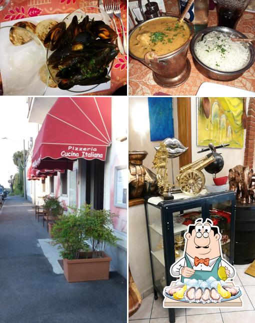 Degusta i sapori della cucina di mare a Ristorante Pizzeria Hotel Grillo Verde
