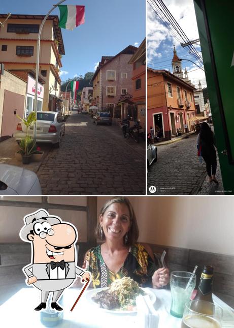 Dê uma olhada a foto apresentando exterior e mesa de jantar no Restaurante Deguste