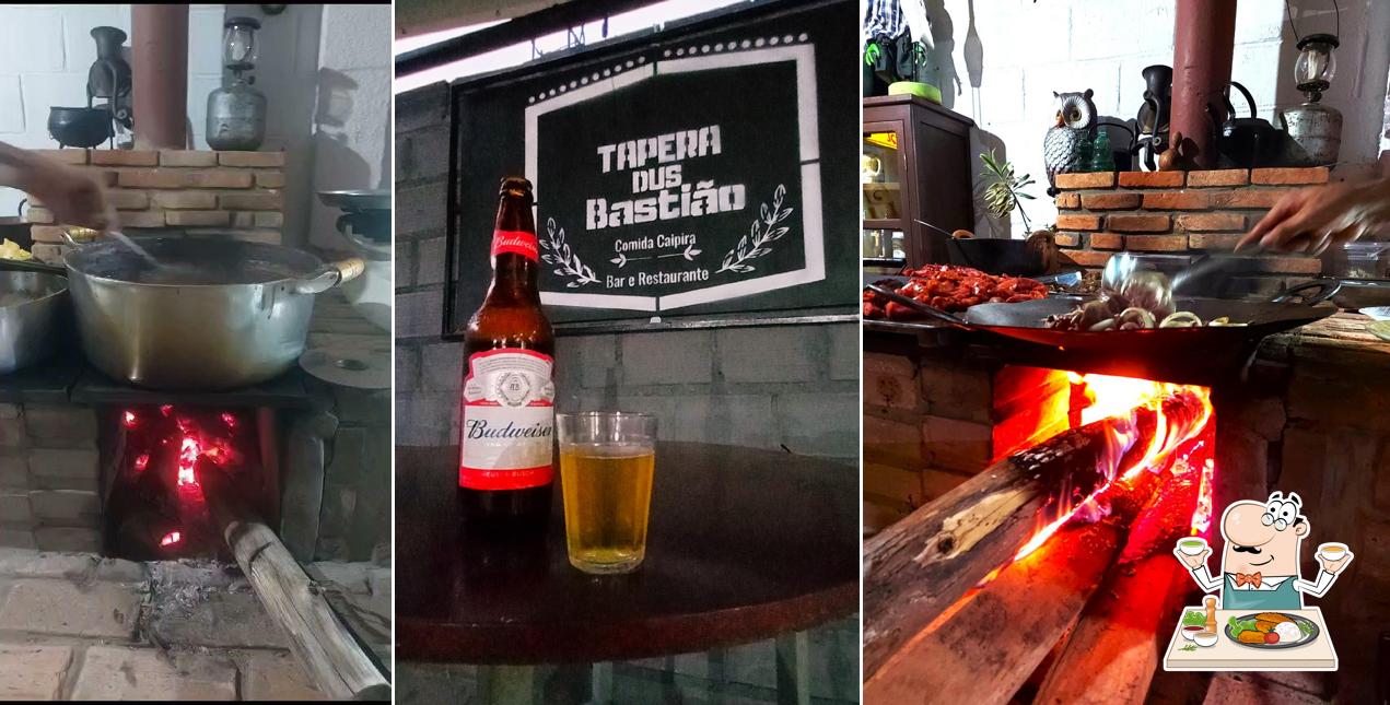 Platos en Tapera dus Bastião - Bar Musica ao vivo Restaurante Comida Caipira Fogão a Lenha Self-Service