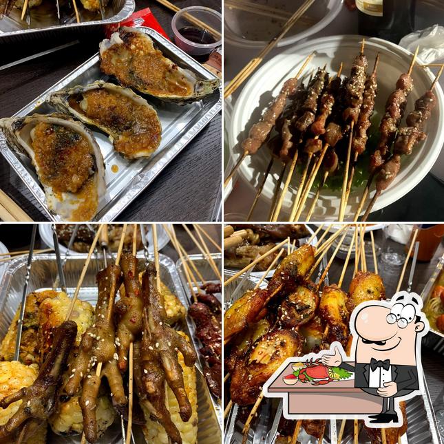 Prenditi tra i vari pasti di mare disponibili a BBQ 阿里山烧烤