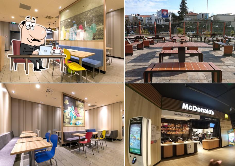 Gli interni di McDonald’s Poljička