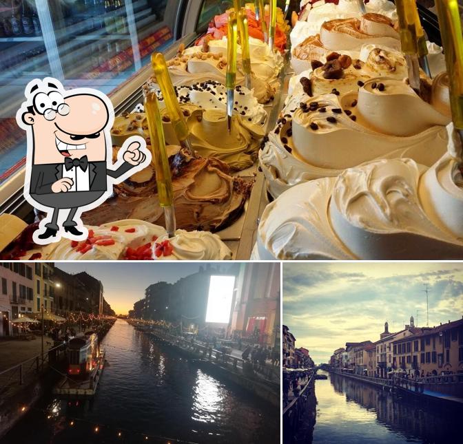 La esterno e dolce del ristorante
