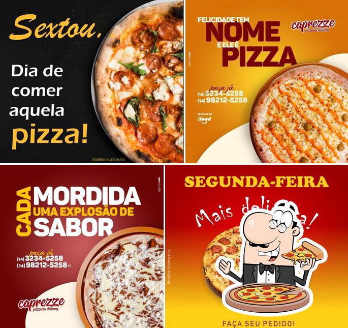 Consiga pizza no Pizzaria Caprezze