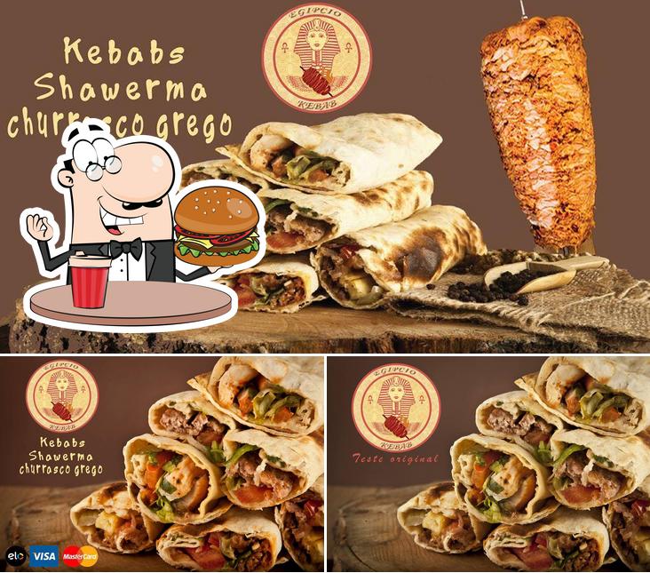 Consiga um hambúrguer no Egípcio Kebab