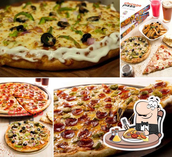 Pick different types of pizza