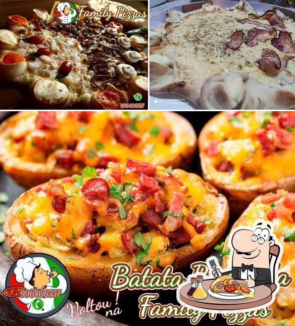 Consiga diferentes tipos de pizza