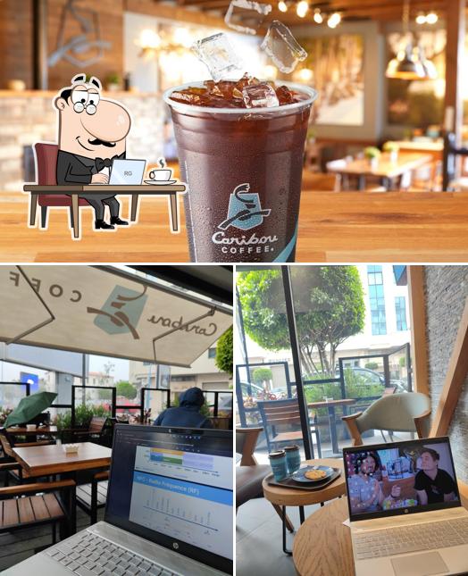 Caribou Coffee Rond-Point des Sports se distingue par sa intérieur et nourriture