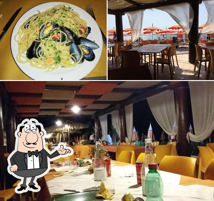 Lido beach club si caratterizza per la interni e cibo