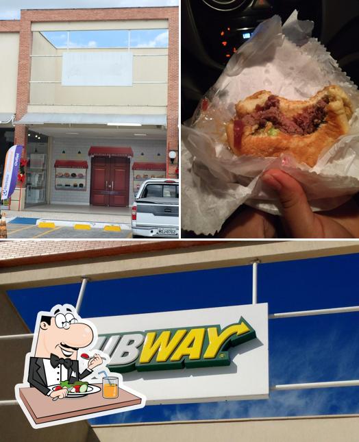 Esta é a foto apresentando comida e exterior no Subway