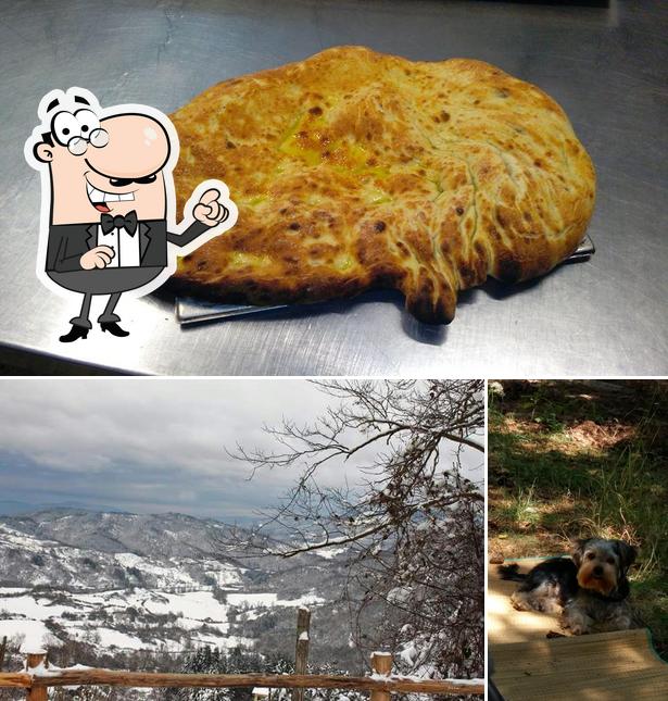 Dai un’occhiata alla foto che presenta la esterno e pizza di Albergo Ristorante Miramonti