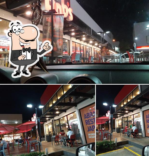 O interior do Bob's Burger - Auto Posto Mall Segóvia Uberaba