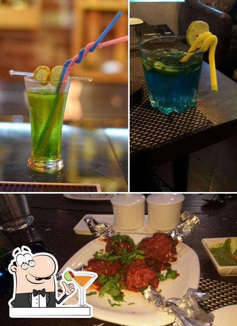 The picture of drink and food at Echoes