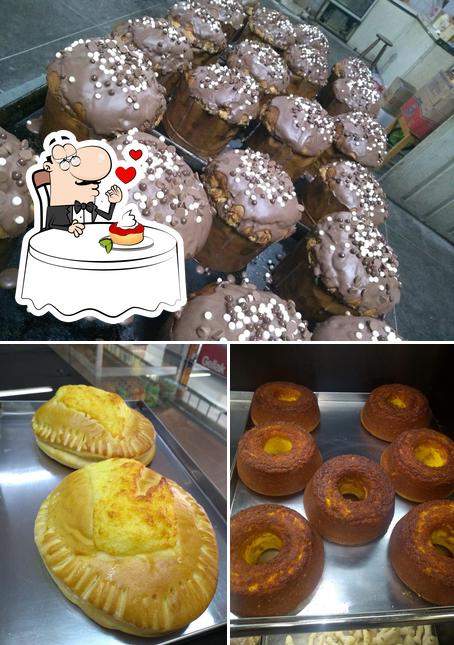 Padaria Sabor do Trigo oferece uma escolha de sobremesas