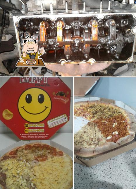 Peça pizza no Happy Pizzaria