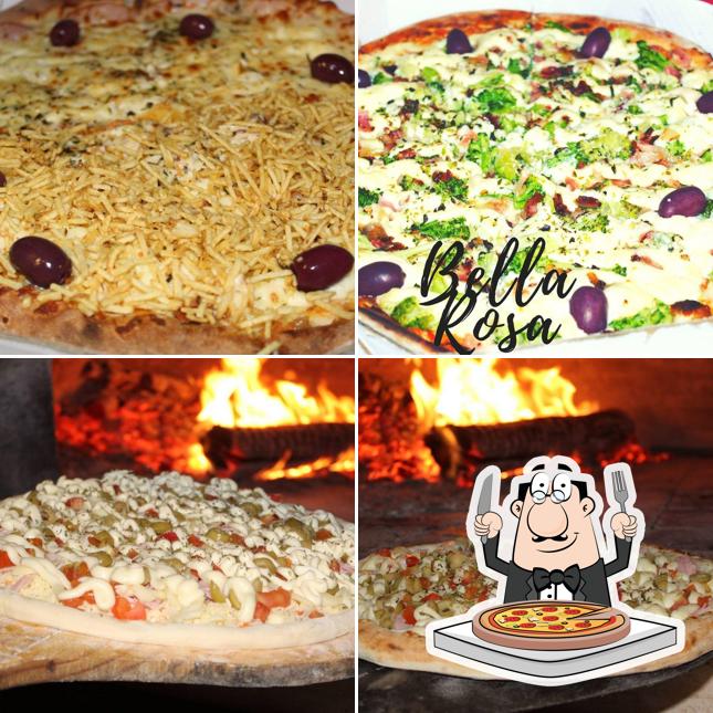 Peça diferentes tipos de pizza