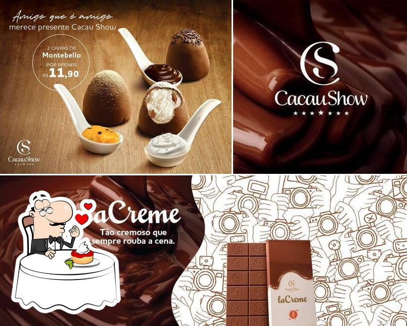 Cacau Show - Chocolates provê uma seleção de sobremesas