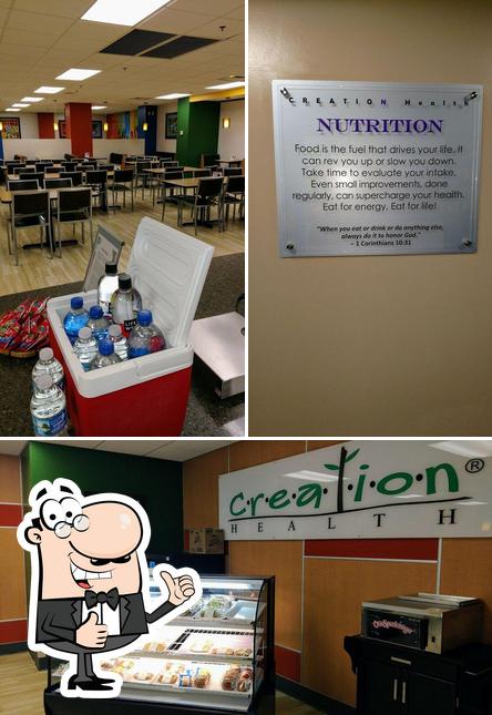 Look at the pic of Creation Cafe