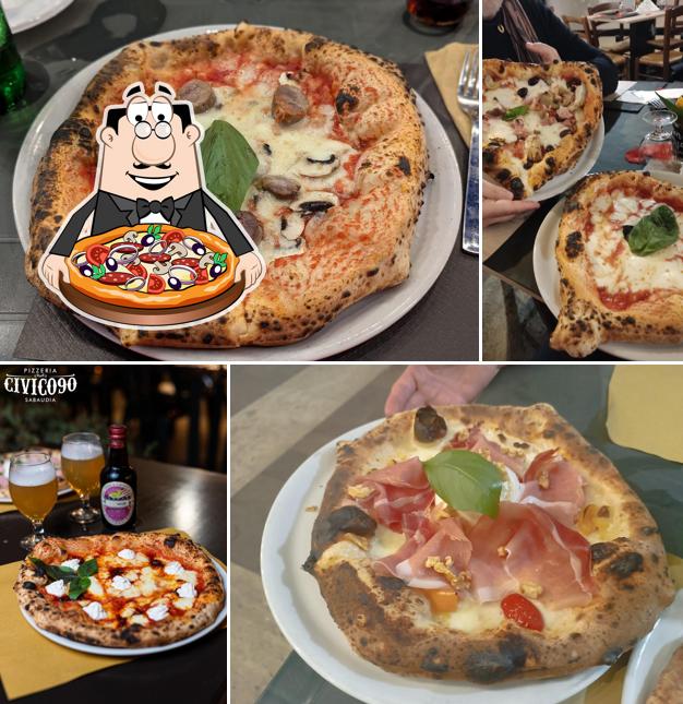 Ordina una pizza a Civico 90 Pizzeria Sabaudia
