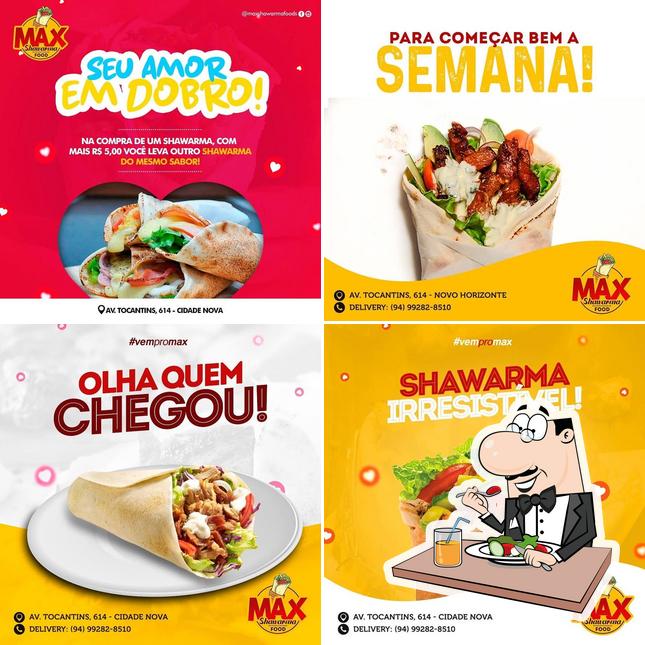 Comida em Max Shawarma Food