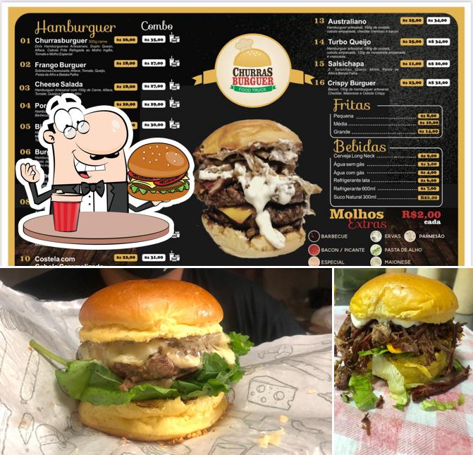 Delicie-se com um hambúrguer no ChurrasBurguer Food Truck