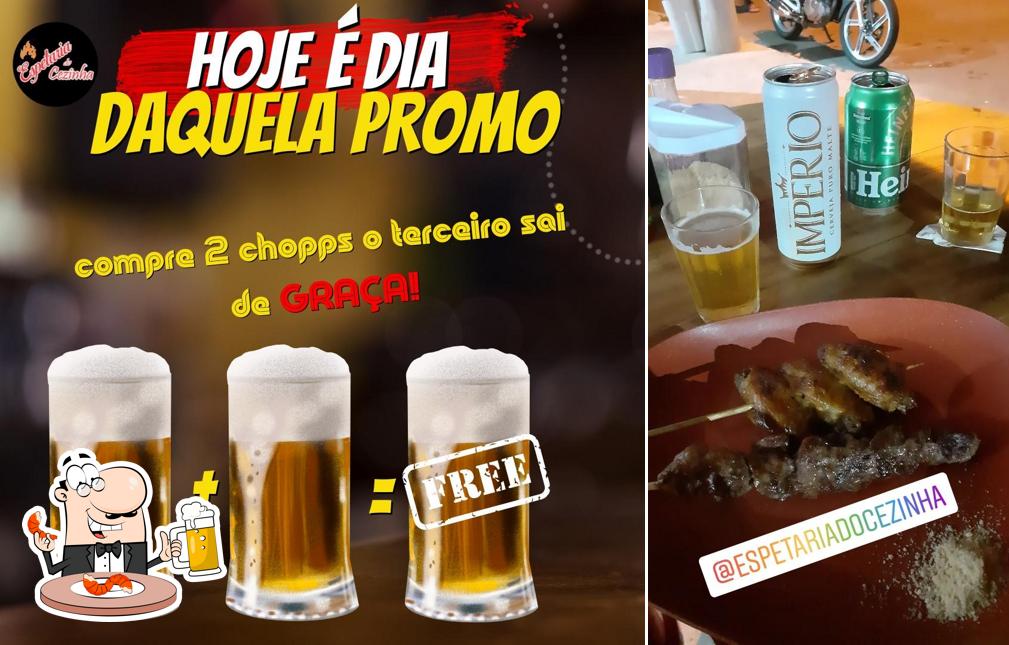 Peça uma tulipa de cerveja leve ou escura