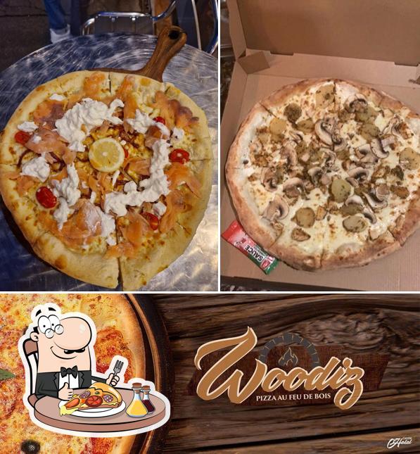 Choisissez des pizzas à Woodiz Rouen