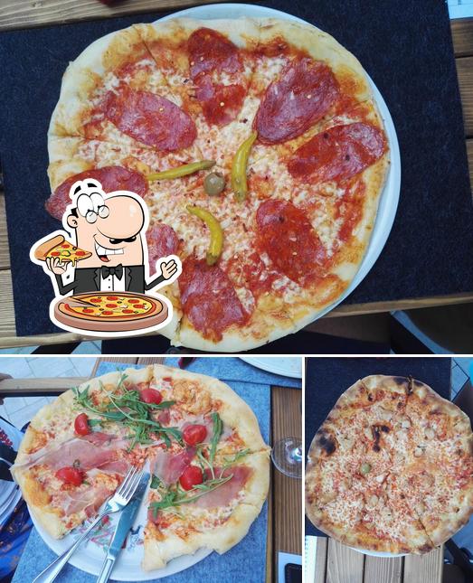 Choisissez des pizzas à Konoba Amore