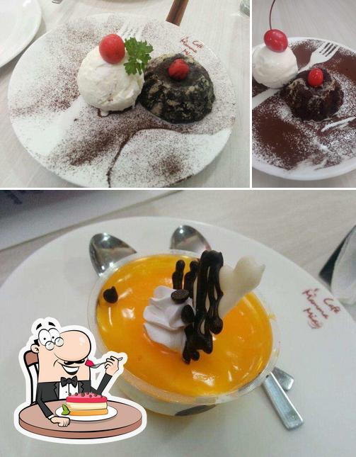 Cafe Mamma Mia offers a variety of desserts