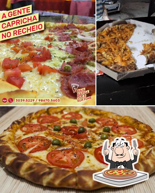 Peça diferentes variedades de pizza